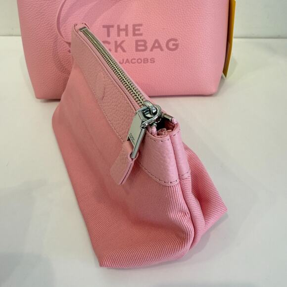 Marc Jacobs Women's Ribbon Pink The Mini Sack Leather Top Handle Bag Authentic - Picture 11 of 16